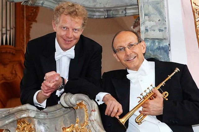 Virtuos: Paul Theis (links) und Bernhard Kratzer  | Foto: Gerhard Buerle