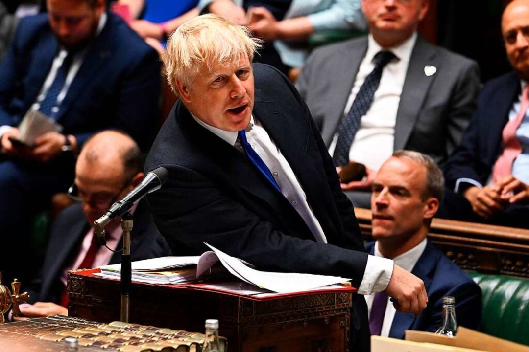 Bislang denkt Boris Johnson nicht an einen Rücktritt.  | Foto: JESSICA TAYLOR (AFP)