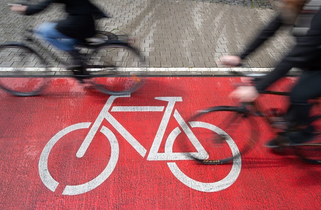 Bessere Bedingungen fr Radfahrer soll...n, vom Autos aufs Zweirad umzusteigen.  | Foto: Friso Gentsch (dpa)