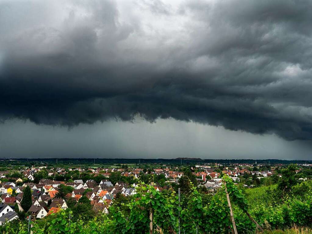 Unwetterfront ber Denzlingen