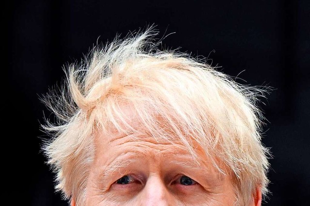 Die etwas eigenwillige Frisur ist eines der Markenzeichen von Boris Johnson.  | Foto: JUSTIN TALLIS (AFP)