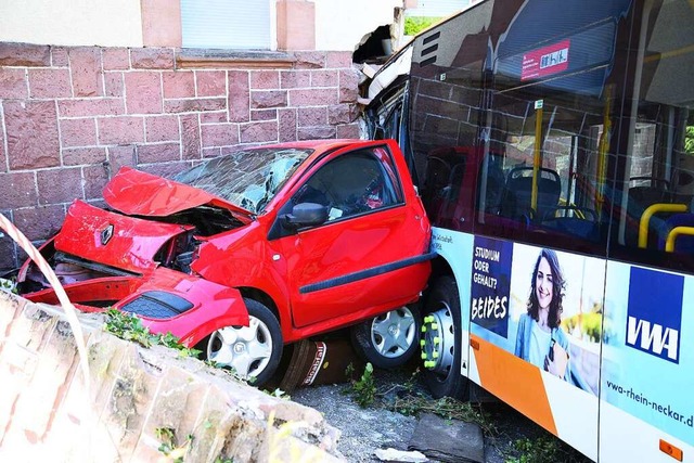 Die Unfallstelle in Heidelberg  | Foto: Ren Priebe (dpa)