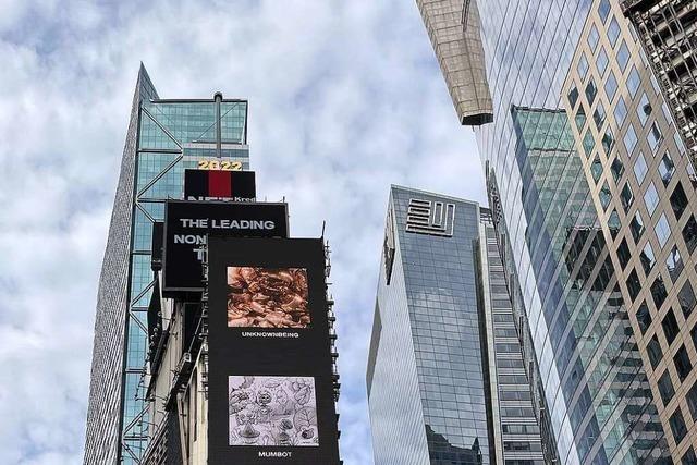 Ein Offenburger stellte seine Kunst am Times Square in New York aus