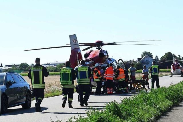 Zwei Personen zwischen Allmannsweier und Ottenheim lebensgefhrlich verletzt