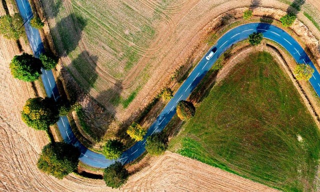 Hin und her: Besonders kurvige Passage...len Reisekranke vor Herausforderungen.  | Foto: Hauke-Christian Dittrich (dpa)