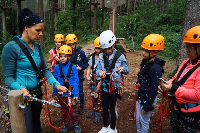 Viel zu erleben gibt es beim Kinderfer...ona geht es wieder in den Kletterwald.  | Foto: Sara Ghring