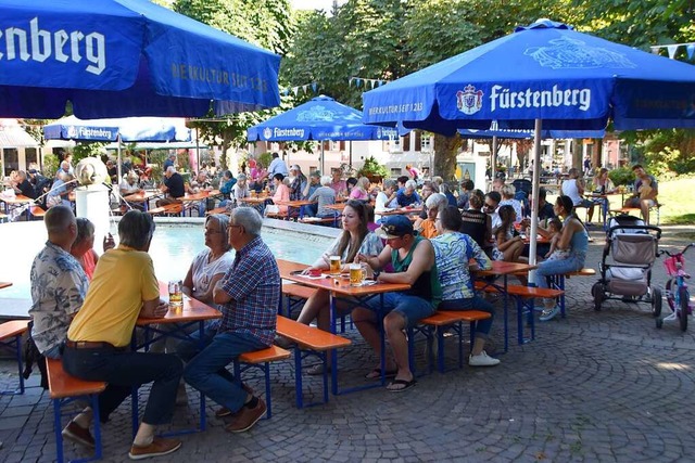 Gut besucht war das erste Kastanienparkfest nach zwei Jahren Pause.  | Foto: Horatio Gollin