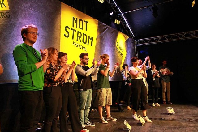 Die Poetry-Slam-Stadtmeisterschaften h... des Notstrom Festivals stattgefunden.  | Foto: Franziska Gro