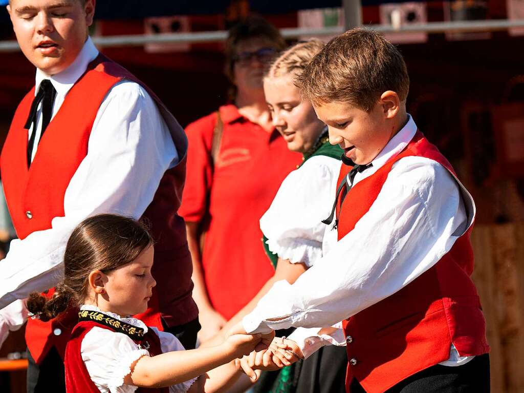 Die Kindertrachtengruppe Gndelwangen.