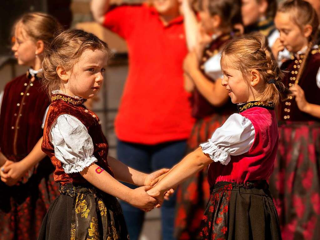 Die Kindertrachtengruppe Gndelwangen.