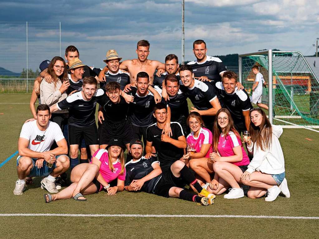 Die Mannschaft aus Unadingen/Dittishausen mit Fans.