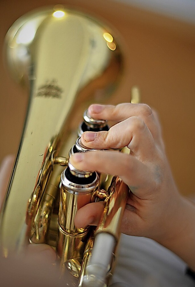 Auch Trompete kann in den Blserklassen gelernt werden.  | Foto: Kathrin Blum