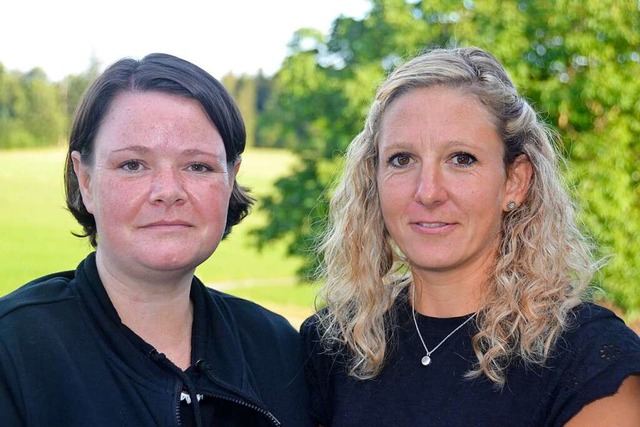 Sarah Schenkewitz (rechts) steht knft... bernahm das Amt der Schatzmeisterin   | Foto: Christiane Sahli