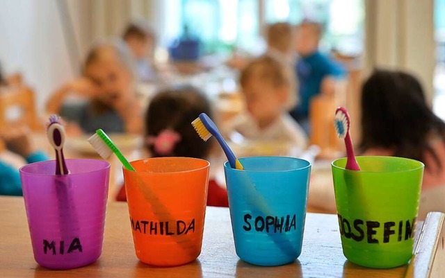 Der Kindergarten &#8222;Zum Schutzengel&#8220; erhht seine Elternbeitrge.  | Foto: Monika Skolimowska (dpa)