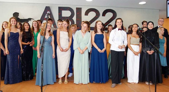 Die Abiturientinnen und Abiturienten des Abi-Jahrgangs 2022  | Foto: Gudrun Gehr
