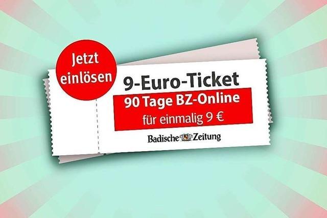 Das 9-Euro-Ticket gibt es weiterhin – auf BZ-Online!