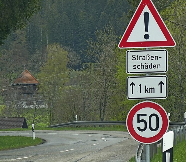 Die Kreisstrae wird saniert  | Foto: Peter Stellmach