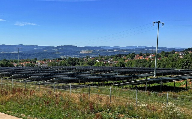 Der Solarpark bei Hnner  | Foto: Gemeinde Murg