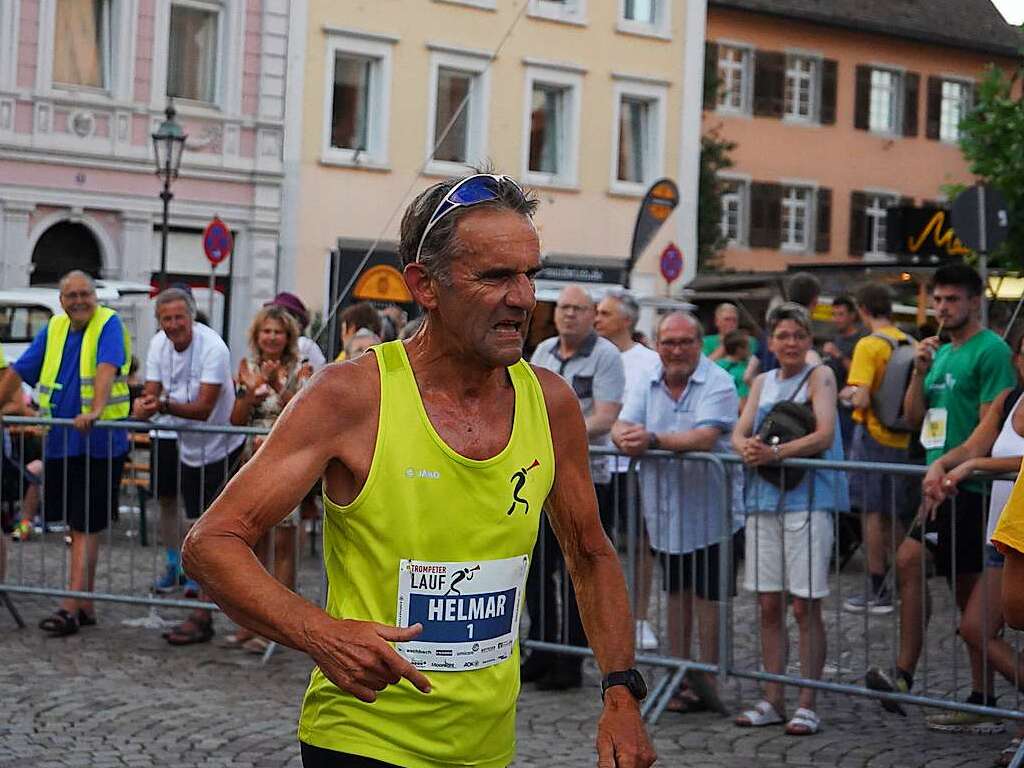 13 Jahre hat er den Trompeterlauf organisiert, jetzt luft er selbst mit: Helmar Burkhart.