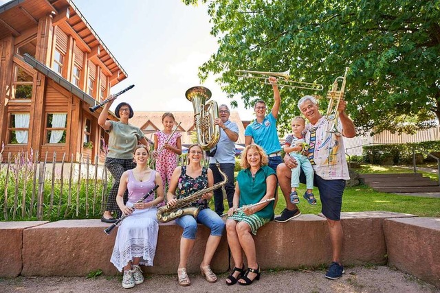 Die  Musikerfamilie Spothelfer auf ein...r, Bettina Owald und Jutta Spothelfer  | Foto: Michael Bode