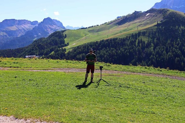 Seine Videos dreht Gerhard Link am lie...ier ist er in den Dolomiten unterwegs.  | Foto: privat