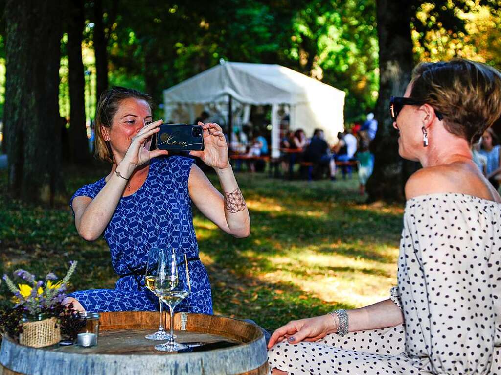 Sommer, Sonne und Temperaturen knapp unter 30 Grad Celsius waren die idealen Voraussetzungen fr das Lichterfest 2022 in Bad Krozingen.