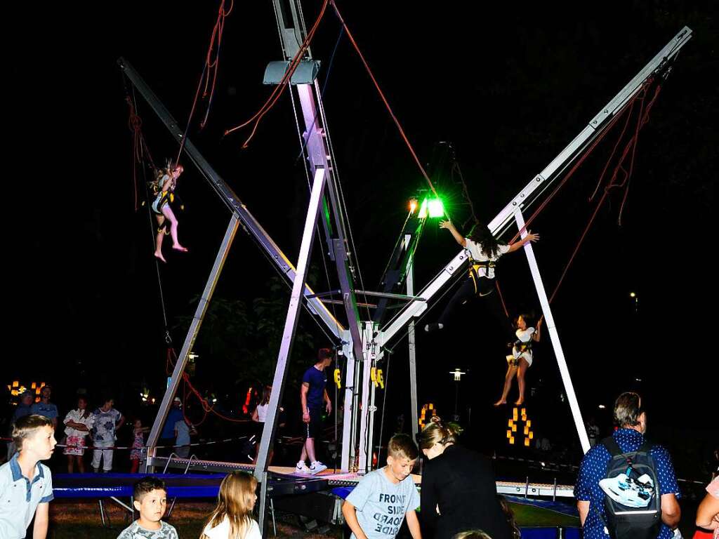 Sommer, Sonne und Temperaturen knapp unter 30 Grad Celsius waren die idealen Voraussetzungen fr das Lichterfest 2022 in Bad Krozingen.