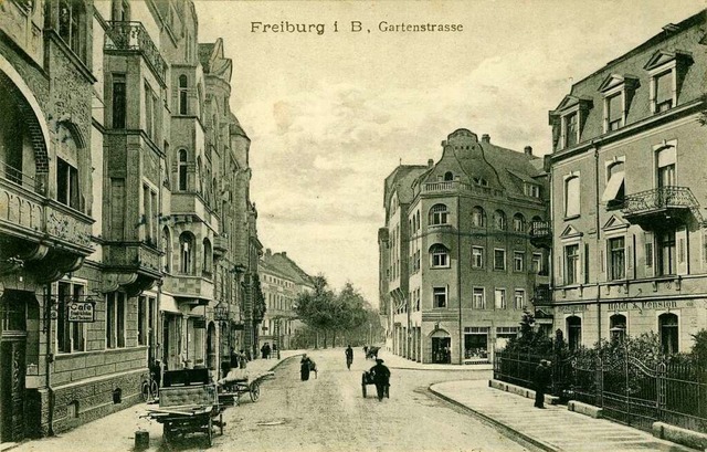 Die Gartenstrae in Blickrichtung Kron...cke zur Erbprinzenstrae die Nummer 8.  | Foto: Archiv Manfred Gallo