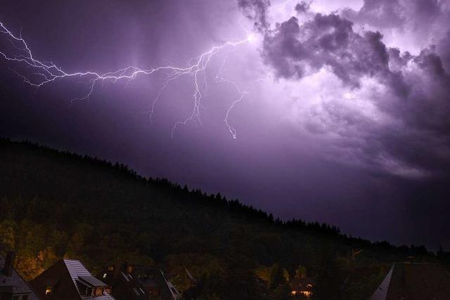 In Baden-Württemberg sind die meisten Blitze eingeschlagen
