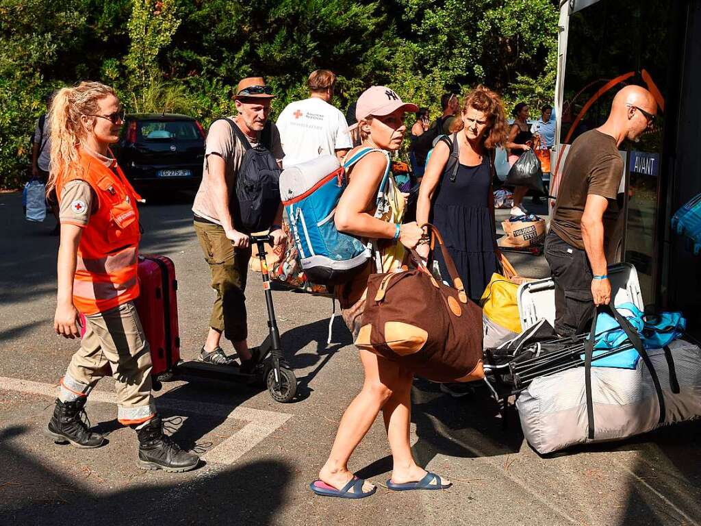 Zehntausende Menschen mussten in Frankreich evakuiert werden.