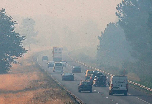 Lastwagen und Autos auf der Autobahn  | Foto: Bob Edme (dpa)