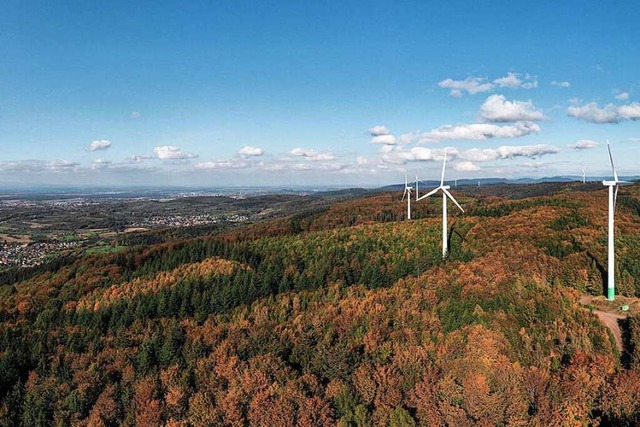 Das  Planungsgebiet fr den neuen Wind...h einige der Altanlagen zu sehen sind.  | Foto: Josha Bold/Brgerenergie