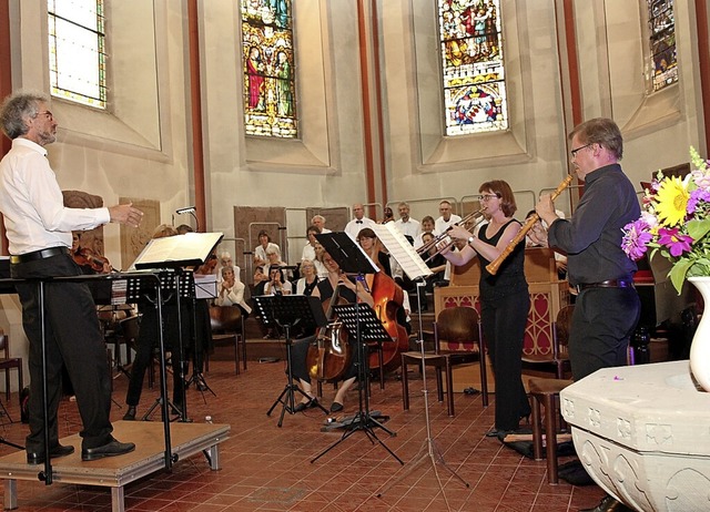 Festliche Barockmusik erklang in der Emmendinger Stadtkirche.  | Foto: Dagmar Barber