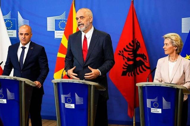EU-Beitrittsgesprche mit Albanien und Nordmazedonien
