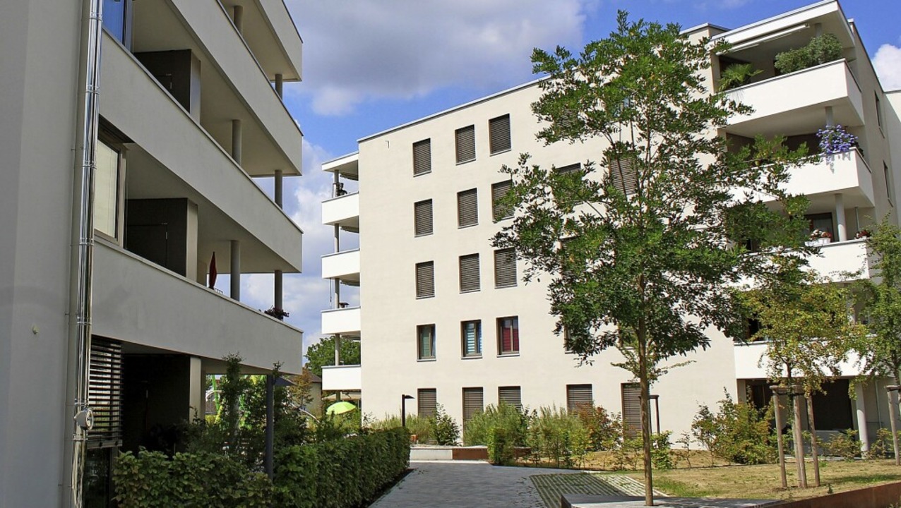 Moderner Wohnungsbau und  niedrige Mie...n  beweisen, dass dies zusammen passt.  | Foto: Rolf Reißmann