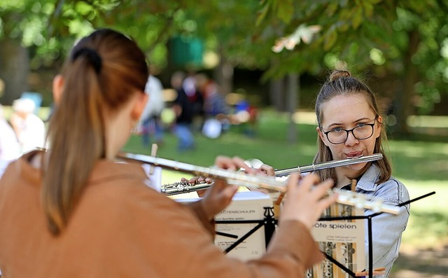 Private und ffentliche Musikschulen h...t es bei der freien Musikschule TYTH.  | Foto: Matthias Bein (dpa)