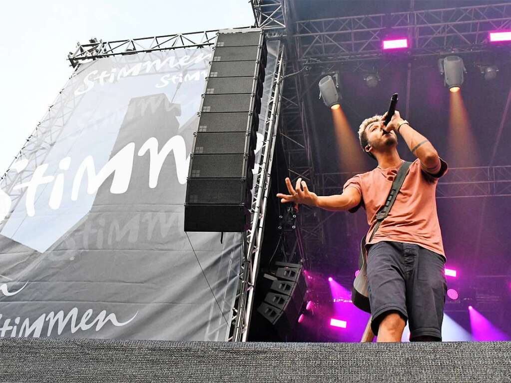 Bilder vom Stimmenkonzert mit Amy Macdonald, Malik Harris und Black Sea Dahu auf dem Alten Marktplatz in Lrrach