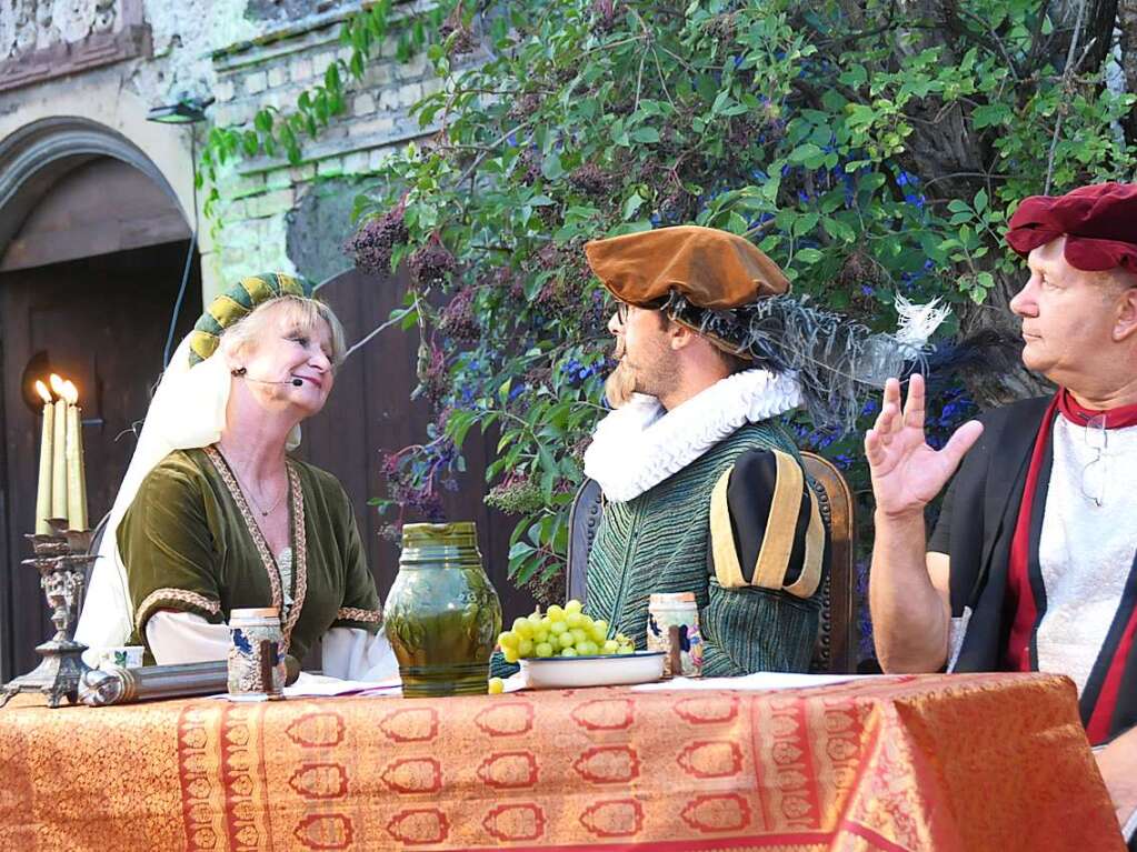 Historische Szenen und prchtige Kostme standen am Samstag im Mittelpunkt.