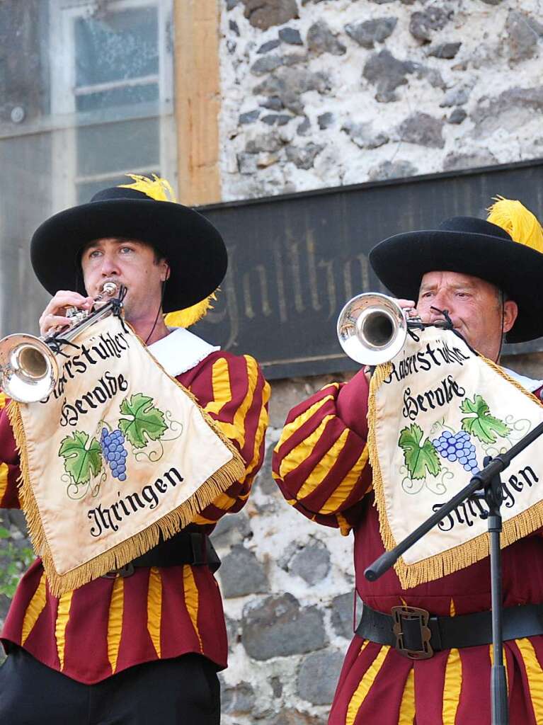 Historische Szenen und prchtige Kostme standen am Samstag im Mittelpunkt.