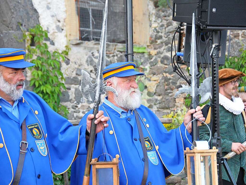 Historische Szenen und prchtige Kostme standen am Samstag im Mittelpunkt.