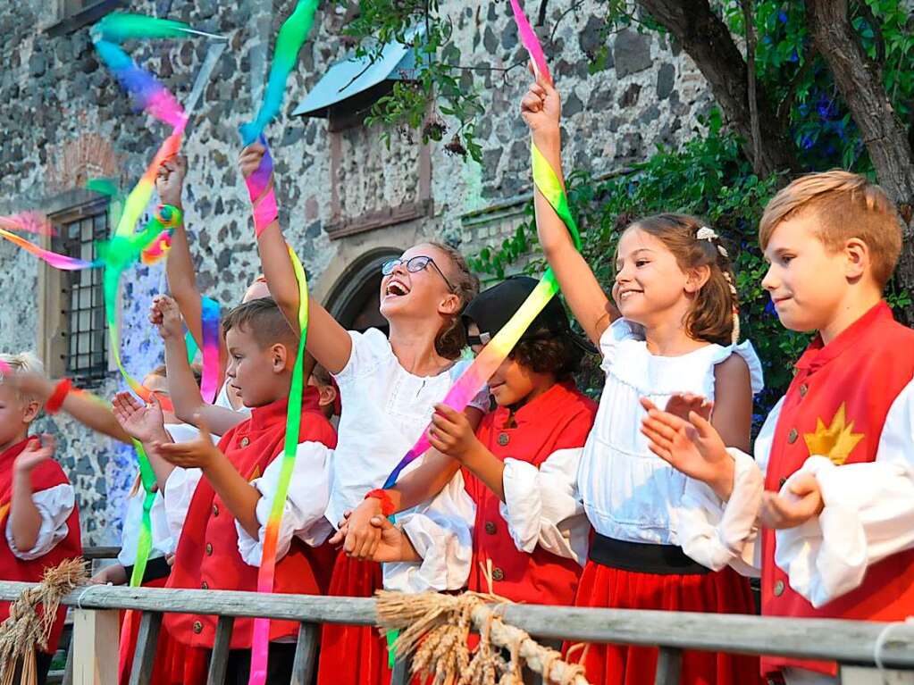 Historische Szenen und prchtige Kostme standen am Samstag im Mittelpunkt.