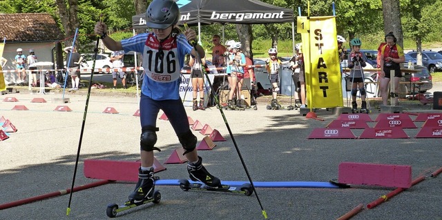 Im anstrengenden zweiten Teil des Wett...gen Sportler alle Krfte mobilisiert.   | Foto: Sigrid Schneider