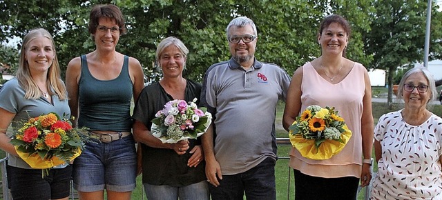 Der neue Vorstand von &#8222;Gesund un...peck, Susanne Meisch und Gerda Snmez   | Foto: Michelle Gntert