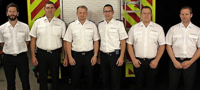 Der neu gewhlte Vorstand der Abteilun...gt, Philipp Loritz  und Reto Altermatt  | Foto: Feuerwehr Bergalingen