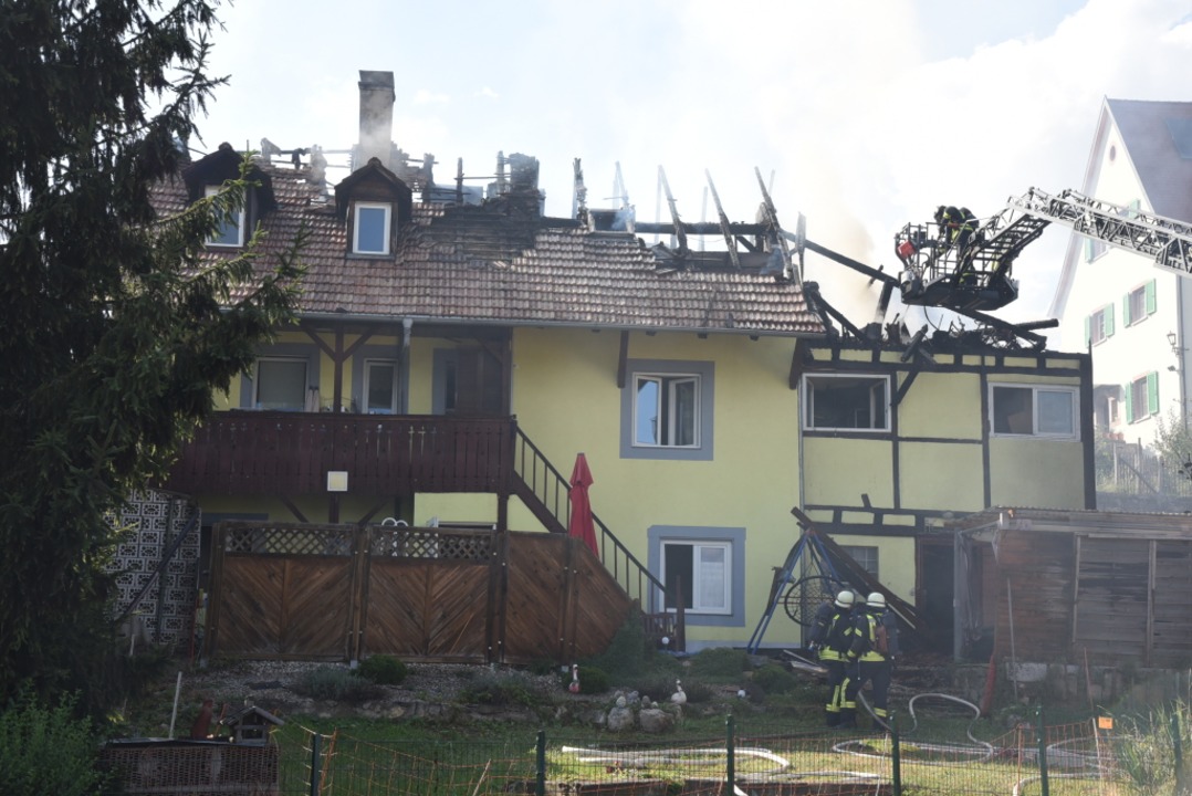 Brand zerstört Wohnhaus im Lörracher Stadtteil Tumringen Lörrach