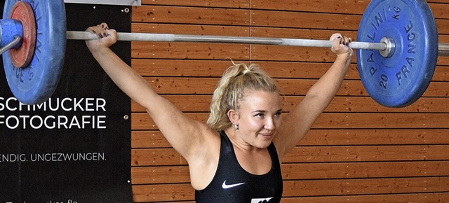 Gewichtheben: Camilla Valduga (KSV Lrrach) ist erneut Landesmeisterin.  | Foto: Privat