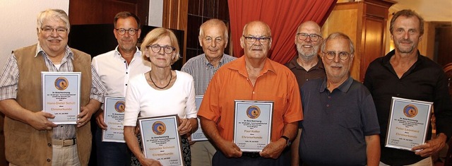 <BZ-FotoAnlauf>Skizunft Lahr: </BZ-Fot... bis zu 50 Jahre Treue geehrt worden.   | Foto: Heidi Fel