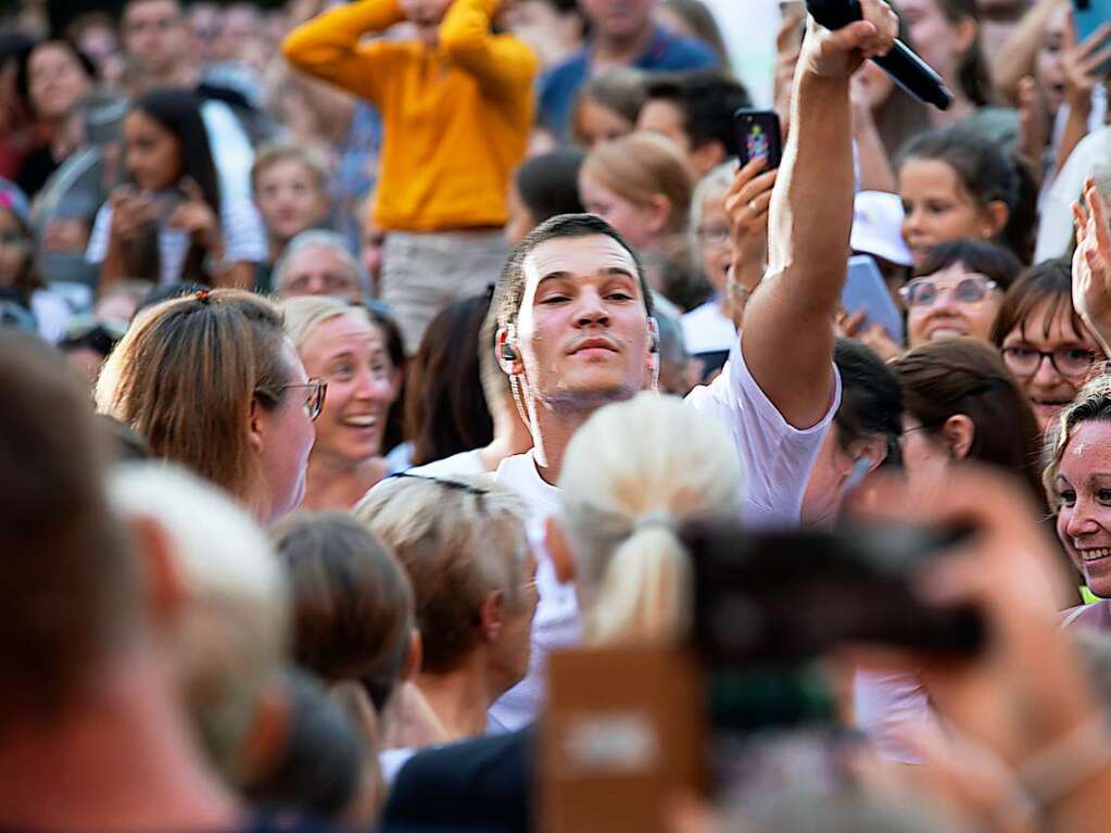 Aller guten Dinge waren fnf bei I EM Music in Emmendingen. Den Schlusspunkt des Festivals setzte Wincent Weiss.