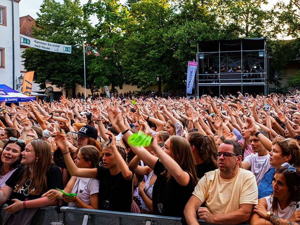 Aller guten Dinge waren fnf bei I EM Music in Emmendingen. Den Schlusspunkt des Festivals setzte Wincent Weiss.