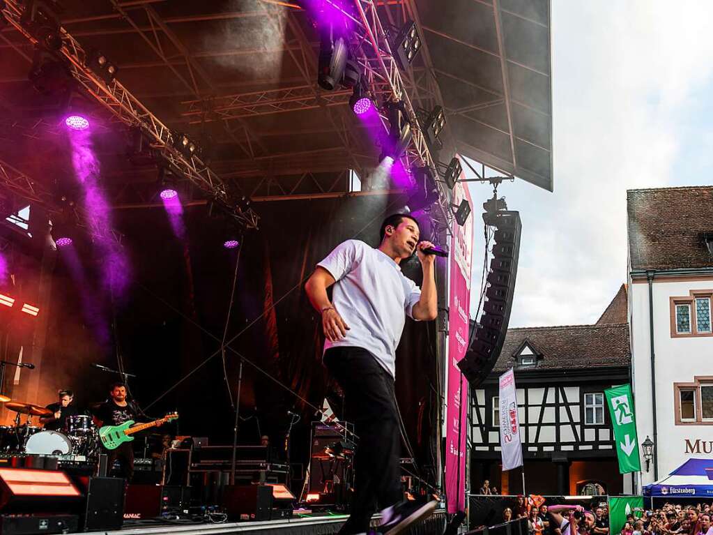 Aller guten Dinge waren fnf bei I EM Music in Emmendingen. Den Schlusspunkt des Festivals setzte Wincent Weiss.